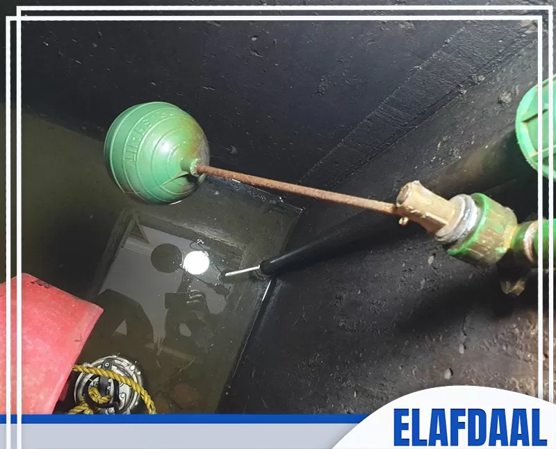 غسيل خزانات بجدة 0569607972 الأفضل صورة من داخل احد الخزانات الكبيرة التي تم تنظيفها بالكامل